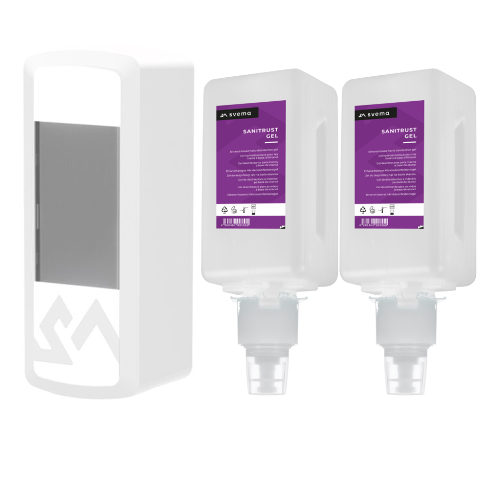 Auto Touch-FREE Dispenser 1000ml and 3 Sanitiser Gel Refill Kit