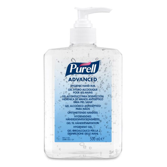 PURELL Advanced Sanitiser, 500ml Pump Bottle (CASE of 12)